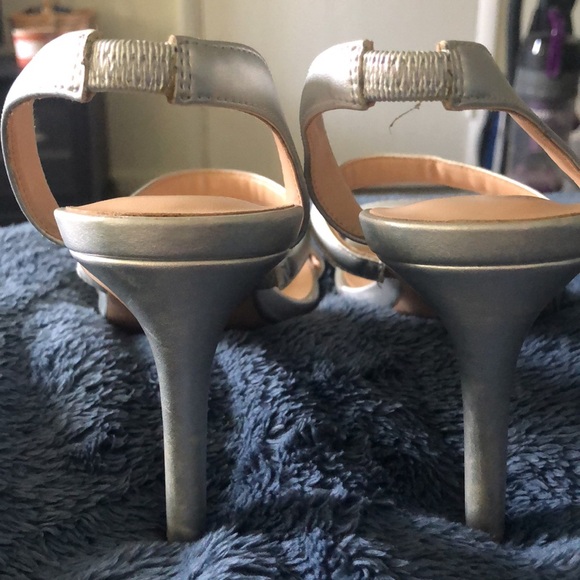 A New Day Women's Silver Strappy Sandals - Picture 5 of 5